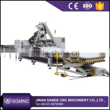 CNC automatic Flakboard/shaving board furniture cabinet cutting milling machinery