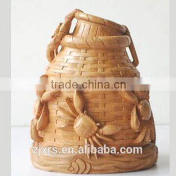 Gifts bamboo root carving ornaments crab creel / handmade bamboo carving creative gifts