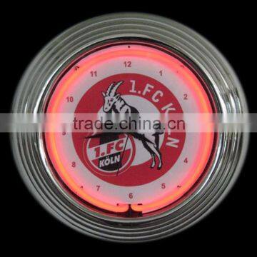 Red light goat neon wall clock