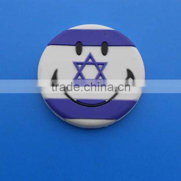 smiling face 3d rubber fridge magnets,custom israel fridge magnet sticker