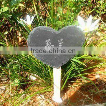 heart shape stone plant labels plant tags flower marker