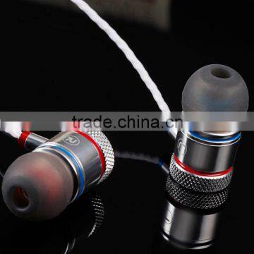 heavy bass sound colorful in ear headphones for mobile phone