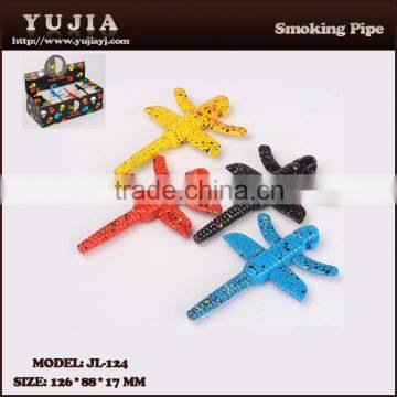 2015 YuJia good quality funny dragonfly tobacco pipe wholesale smoking pipe JL-124