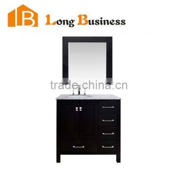 LB-JL2217 China New Bathroom Product Wooden Bathroom Cabinet, White Lacquer Bathroom Vanity