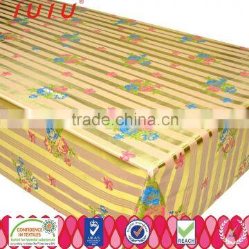 decorative high quality gold plastic tablecloth