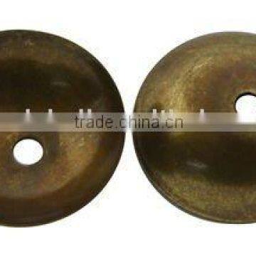 Brass Bead Caps, Plated, Antique Bronze Color, Size: about 12x3mm, hole: 0.5mm, 2000pcs/bag(KK-H052-AB-5)