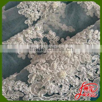 Hangzhou [Renee]Handmade Sequined Beads Mesh Embroidery Fabric Quality Choice photo-3