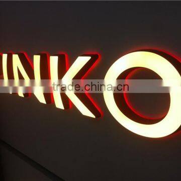 waterproof laser cutting led acryl wall sign board