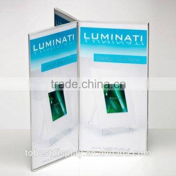 6 Faced Clear Table Top Acrylic Menu Holder,acrylic Menu Stand,acrylic a5 Menu Stand
