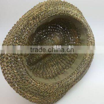 Zhejiang manufactory quality hip hop crochet straw hat