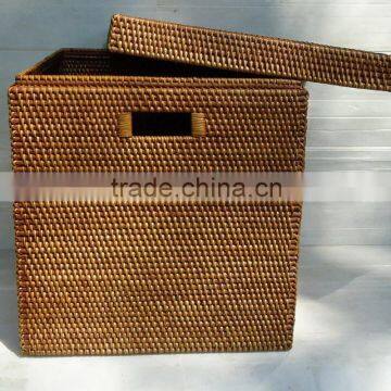 New design rattan wicker laundry basket (made in vietnam)