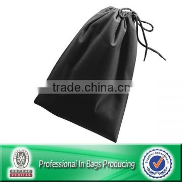 Custom Cheap Black Cotton Drawstring Bag