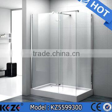 Nice Design Cheap Shower Door with Supporting Bar