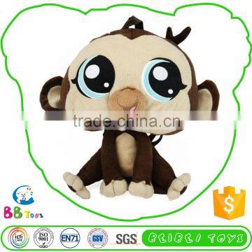 New Design Luxury Quality Personalized Plush Bulk Of The Small Monkey Backpack