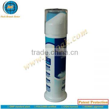 Patent Protection toothpaste dispensing tube by GMP standard plant with super offset printing