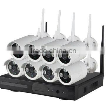 Hot selling H.264 4chs 720P 960P Wireless Outdoor IP Camera Kits