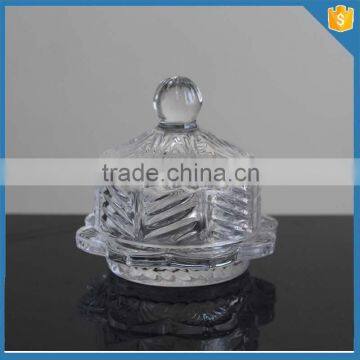 LXHY-CE0821High Quality Small Novelty Butter Dish With Clear Crystal Cover photo-4