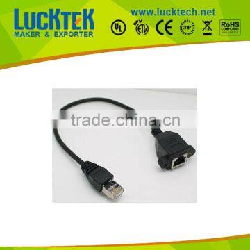 Panel mount Ethernet Extension Cable