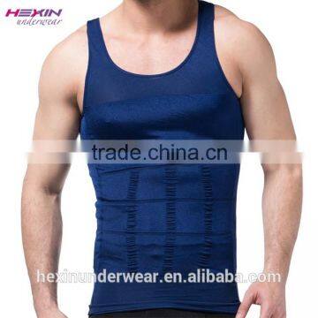 Dark Blue Comfortable T Shirt Vest Men Shaper