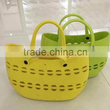 2015 handbag Hollow out design women EVA hand shopping bag