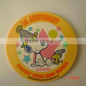 Promotion special soft PVC plastic cup mat