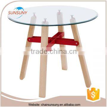 Fancy Design China Gold Supplier Wooden Dining Table Set Rustic photo-2