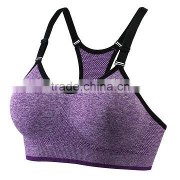 Women Seamless Racerback Sports Bra Yoga Fitness Padded Stretch Workout Top Tank
