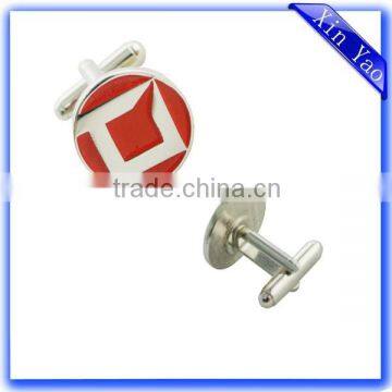 Free sample cheap custom enamel cufflink