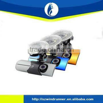 2.7 Inch HD 1080P Dash GPS tracking logger HD DVR Car 140 degree front super-pG-sensor Night Vision Dual 2 Lens dual recording