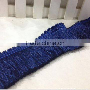 High quality polyester brush fringe with trimming for sofa