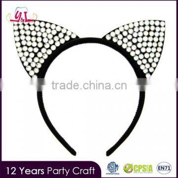 New Products 2016 Innovative Product Bling Bling Rhinestone Cat Ear Headband