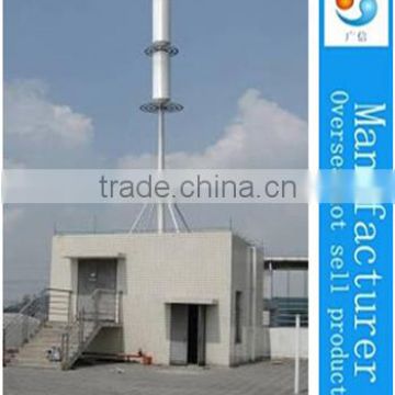 rooftop steel tower with antenna cover/telecommunication steel monopole tower