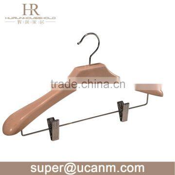 HRKW-860BWP multifunction wooden clips dress hanger