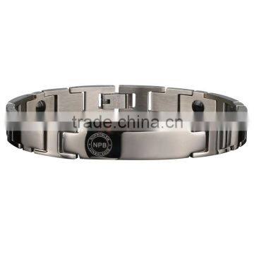 Noproble P044 FDA Tourmaline Stainless Steel Sexy Paracord Health Charm Fashion Love Bangle
