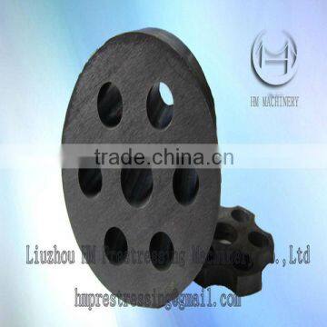 prestressed metal and building matching part of ground anchorage