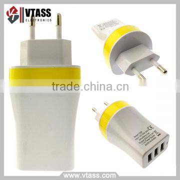 Wholesale Multi function cellphone charger ,three port USB Auto Mobile Phone Charger