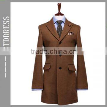 Winter men long overcoat