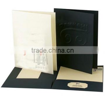 embossed folders for presentation