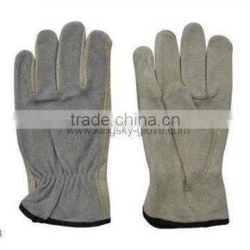 Cow split leather driver glove working glove