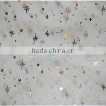 2015 New Design Textiles & Apparel Wholesale Sequins Mesh Fabric photo-3