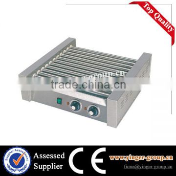 electric rolling hot dog grill with bun warmer