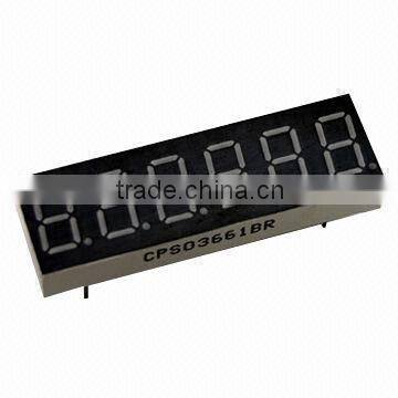 6 digital number 7 segment display large seven-segment board white color led display number 8