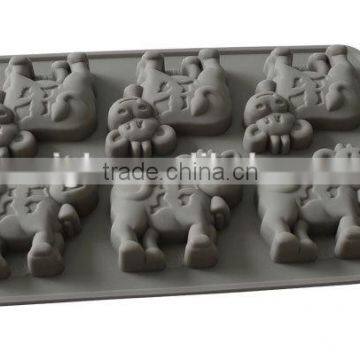 Different Shape 12-cups Silicone Chocolate Moulds photo-3