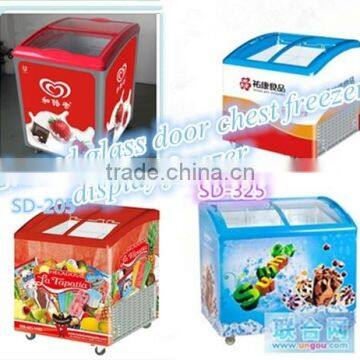 Commercial Curved Display Chest Ice Cream Freezer