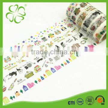 Lovey Creative Patterns Promotional Printing Washi Masking Tape