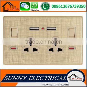 Wall USB Socket/Double USB Soket 2.1A/2.2A/multi Socket With Usb Socket With Switch photo-3