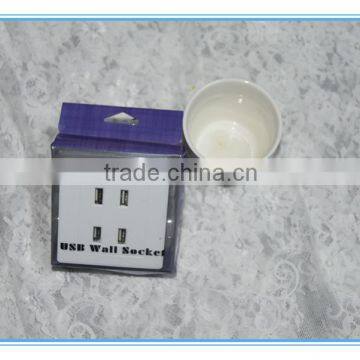 AC power receptacle outlet usb charger socket for mobile phone tablet.