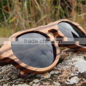 wood sunglasses top quality fashion zebra wood glasses frame free logo