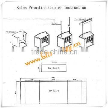 Portable Plastic Promotion Table, Outdoor Billboard Advertising Equipment photo-2