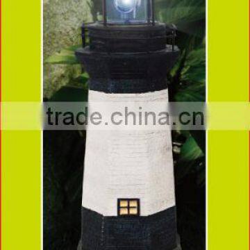 SOLAR POWERED LIGHTHOUSE GARDEN LIGHTHOUSE ORNAMENT WITH ROTATING LED photo-4